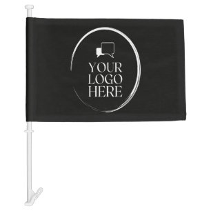 Your Logo Here Modern Car Flag