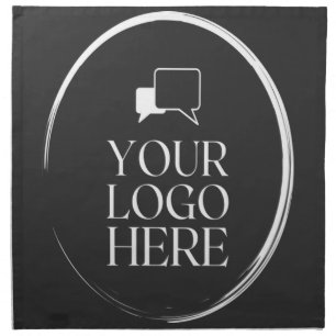 Your Logo Here Modern Cloth Napkin