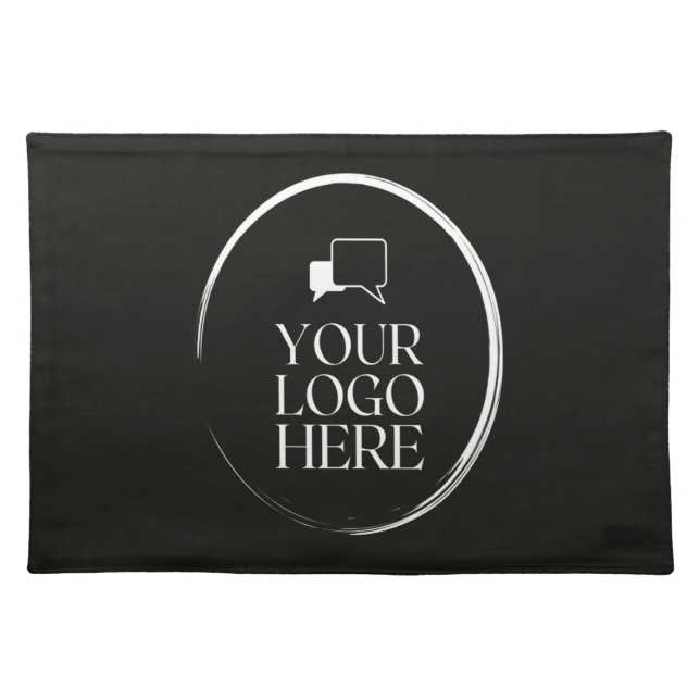 Your Logo Here Modern Cloth Placemat (Front)