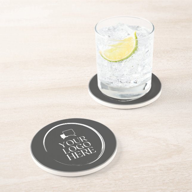 Your Logo Here Modern Coaster (Side)