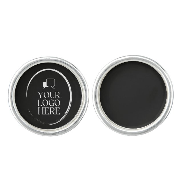Your Logo Here Modern  Cufflinks (Front)