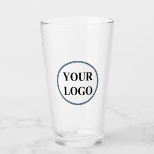 Your Logo Here Modern Cute Funny Personalized Gift Glass