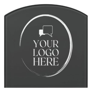 Your Logo Here Modern Door Sign