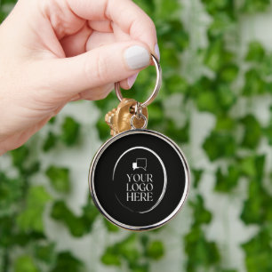Your Logo Here Modern Keychain
