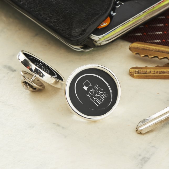 Your Logo Here Modern  Lapel Pin (In Situ)