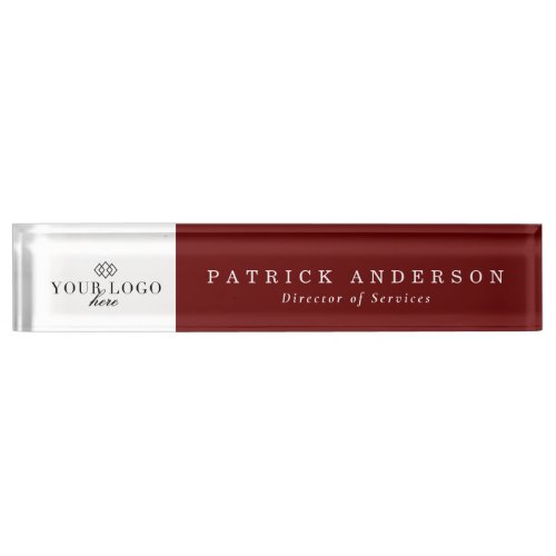 Your Logo Here Modern Nameplate