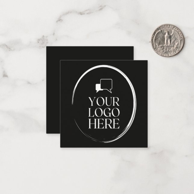 Your Logo Here Modern Note Card (Front/Back In Situ)