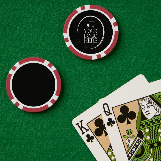Your Logo Here Modern Poker Chips (Poker Table (Double))