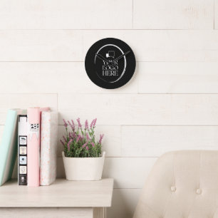 Your Logo Here Modern Round Clock
