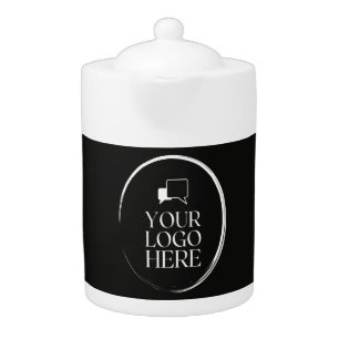Your Logo Here Modern Teapot