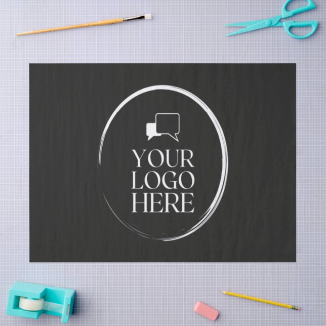 Your Logo Here Modern Tissue Paper (Craft)