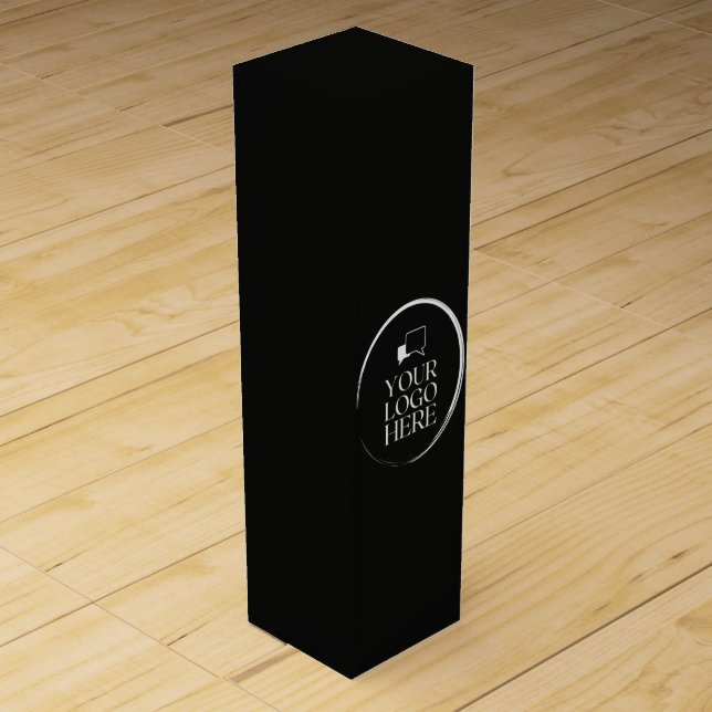 Your Logo Here Modern Wine Box (Back)