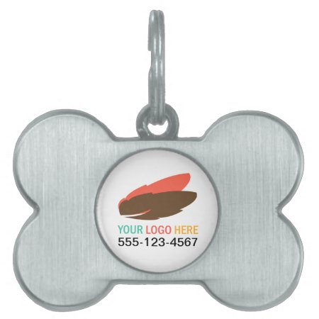 Your Logo Here Pet Business Promotional Marketing Pet Name Tag