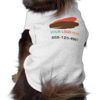 Your logo here pet business promotional marketing tee