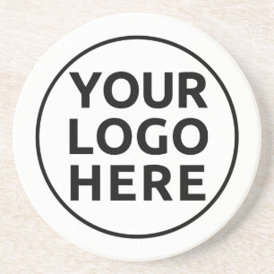 Your Logo Here Promotional Sandstone Coasters