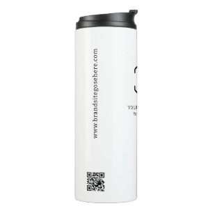 Your Logo Here QR Code Business Promotional Thermal Tumbler