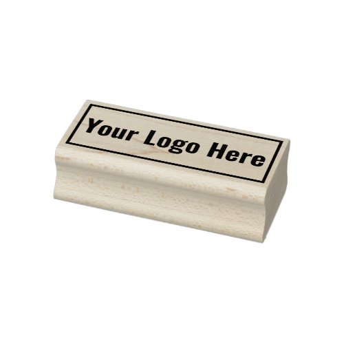 Your Logo Here Rectangle Rubber Stamp