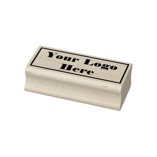 Your Logo Here Rectangle Rubber Stamp