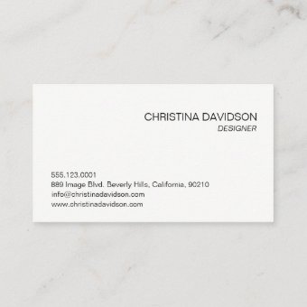 Your Logo Here simple Customizable business card | Zazzle