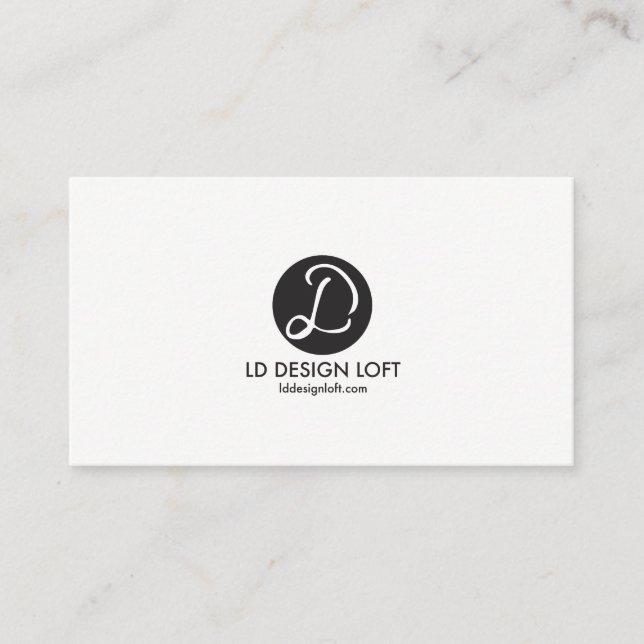 Your Logo Here simple Customizable business card (Front)