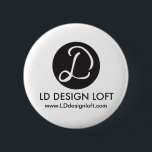 Your Logo Here, Simple, Customizable Button<br><div class="desc">Introduce a dynamic and personalized touch to your brand's promotional strategy with our 'Your Logo Here' Simple Customizable Button. This button is the epitome of straightforward, effective branding, providing an ideal platform for showcasing your logo and business details in a concise and noticeable format. The essence of this product lies...</div>