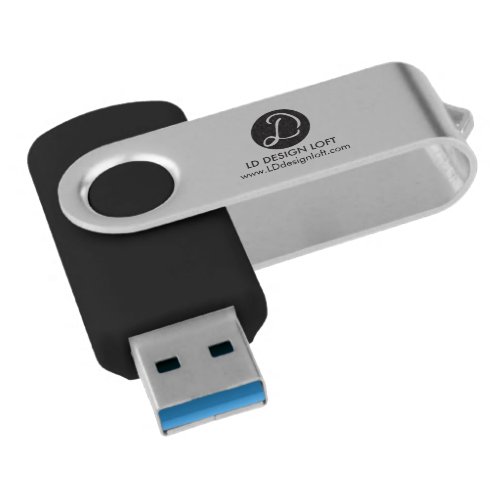Your Logo Here Simple Customizable Flash Drive
