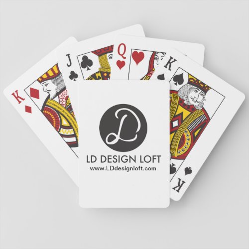 Your Logo Here Simple Customizable Playing Cards