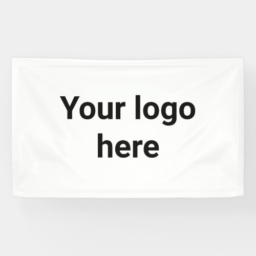 your logo here simple minimal  classic  banner