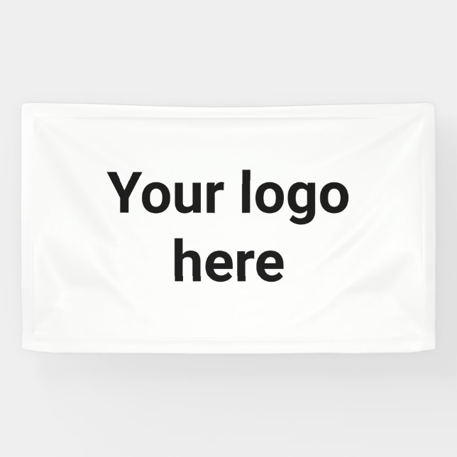 your logo here simple minimal  classic  banner (Horizontal)