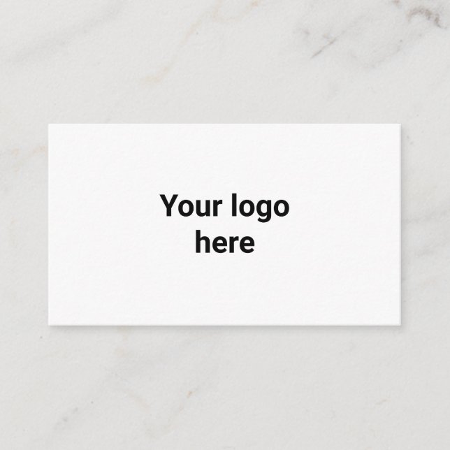 your logo here simple minimal  classic  enclosure card (Front)