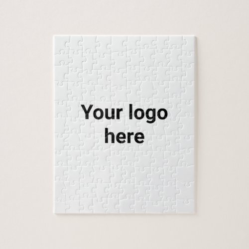 your logo here simple minimal  classic  jigsaw puzzle