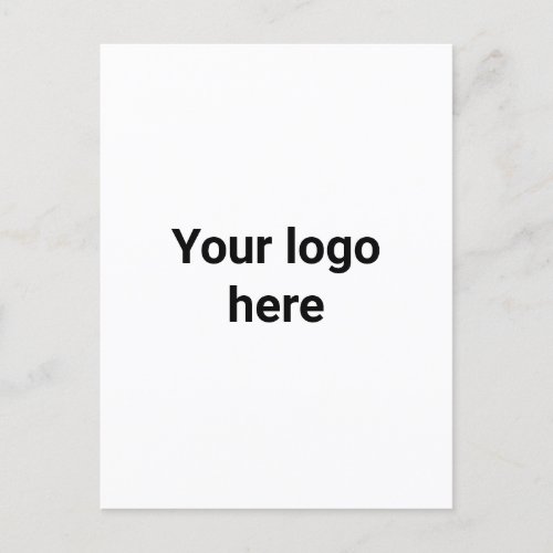 your logo here simple minimal  classic  postcard