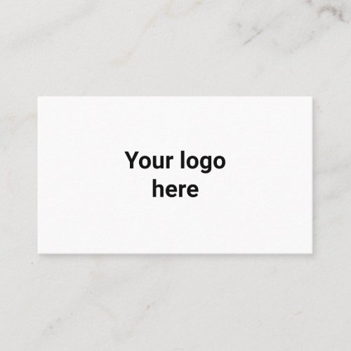 your logo here simple minimal  classic round  business card