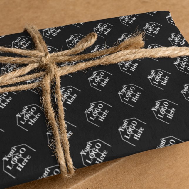 Your Logo Here Simple Modern Pattern Wrapping Pape Paper Sheets (Creator Uploaded)