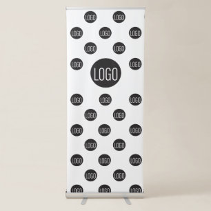 Your Logo Here Simple Step and Repeat Retractable Banner
