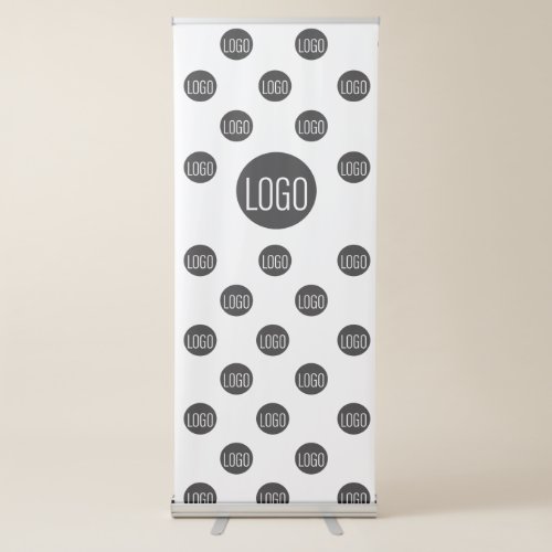 Your Logo Here Simple Step and Repeat Retractable Banner