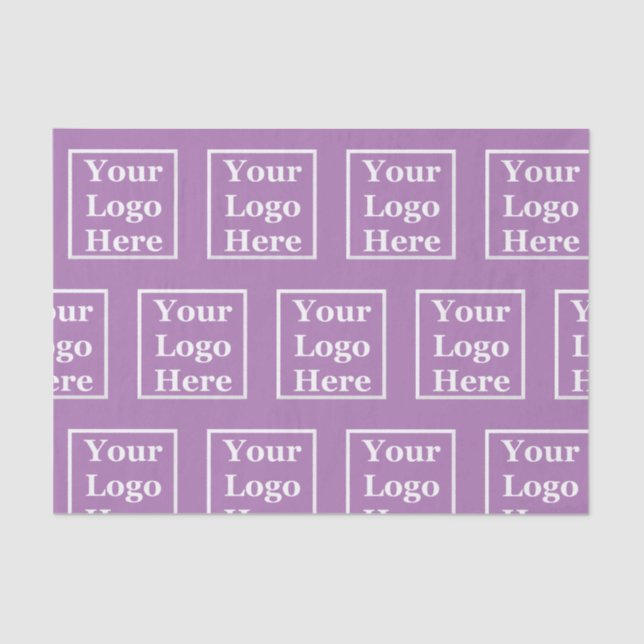 Your Logo Here Template Lavender Tissue Paper (Front)