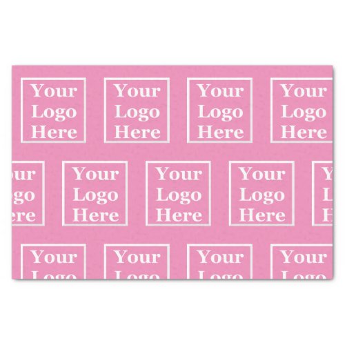 Your Logo Here Template Pink Tissue Paper