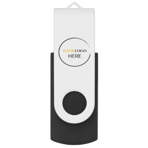 Your Logo Here USB Swivel Flash Drive