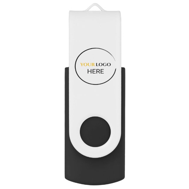 Your Logo Here USB Swivel Flash Drive (Front Vertical)