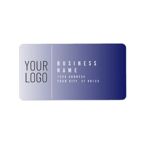 Your Logo Here  White  Editable Color Label