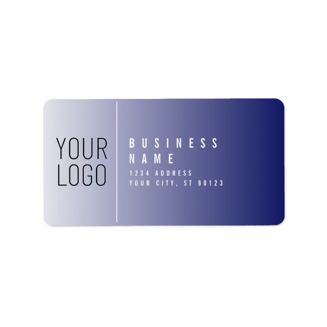Your Logo Here | White & Editable Color Label (Front)