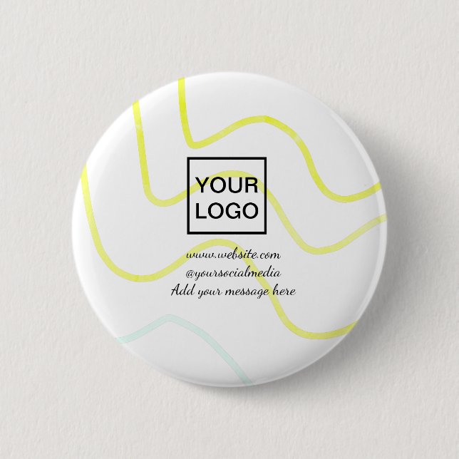 Your logo here white simple minimal yellow lines c button (Front)