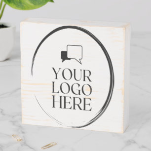 Your Logo Here Wooden Box Sign