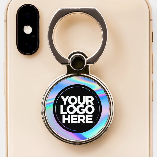 Your Logo Holographic Personalized phone ring (Close Up)