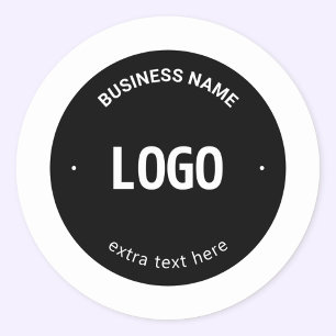 Your Logo, Image or Design & Editable Text Classic Round Sticker