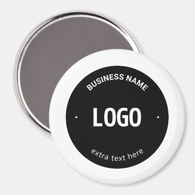 Your Logo, Image or Design & Editable Text Magnet (Front/Back)