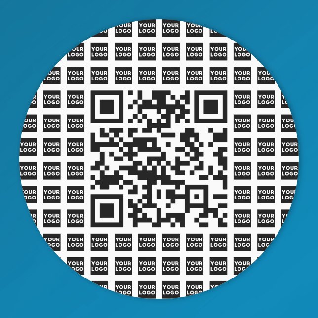 Your Logo/Image Tiled & QR code | Waterproof Labels (Creator Uploaded)