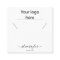 Your logo jewellery necklace earring display card