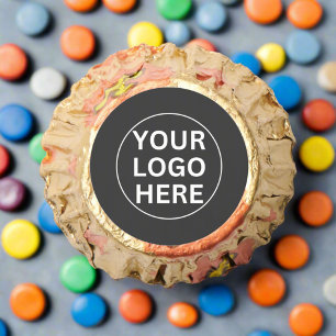 Your Logo l Corporate  Events Business Swag Gray  Reese's Peanut Butter Cups